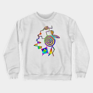 Original Geometric Digital Art Crewneck Sweatshirt